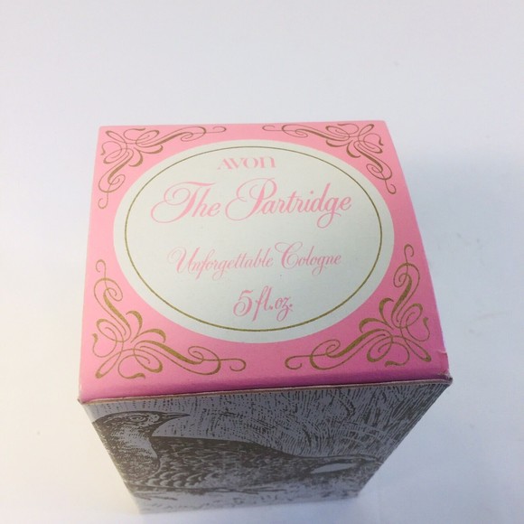 Vintage Avon THE PARTRIDGE Unforgettable Cologne White Glass Partridge UN-Used - Picture 5 of 10
